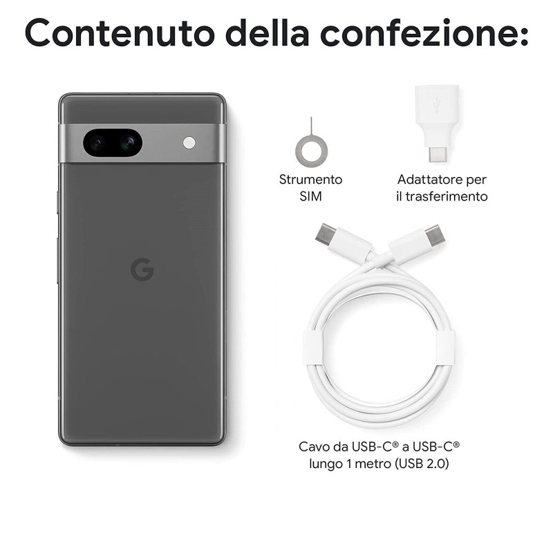 GOOGLE Pixel 7a 5G 8+128GB 6,1" Nero Carbon...