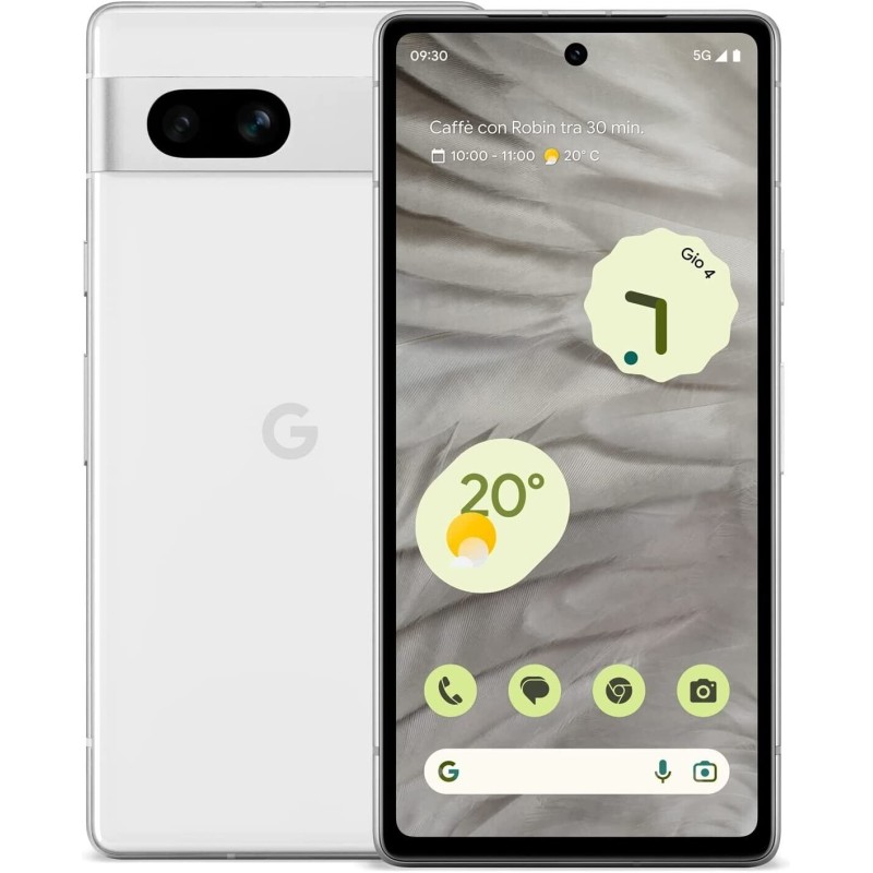 GOOGLE Pixel 7a 5G 8+128GB 6,1" Bianco Ghiaccio snow Nuovo