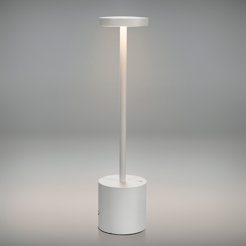 Lampada da tavolo LED ricariabile touch senza fili Bianco