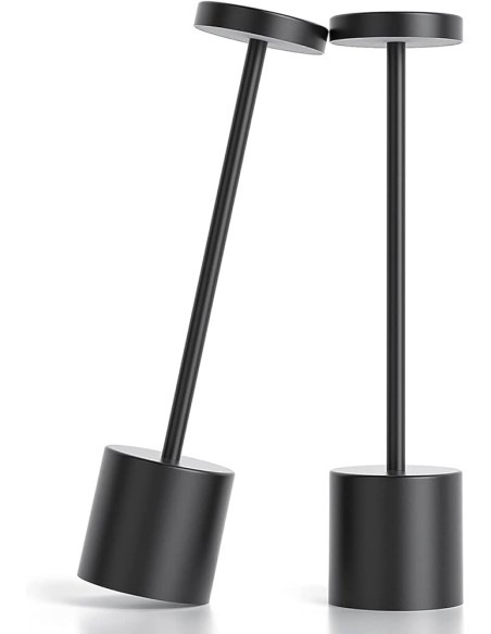 Lampada da tavolo LED ricariabile touch senza fili Nero