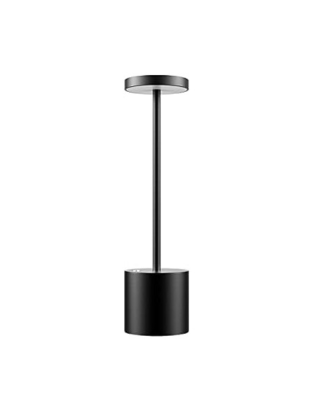 Lampada da tavolo LED ricariabile touch senza fili Nero