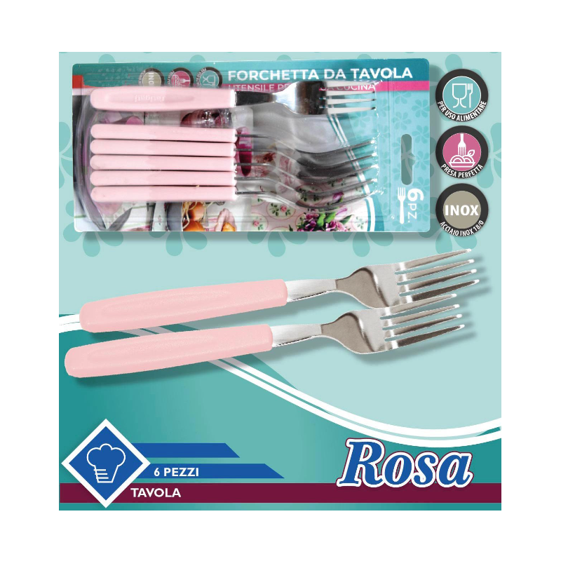Set Rosa da 24pz Coltelli, cucchiai, forchette,...