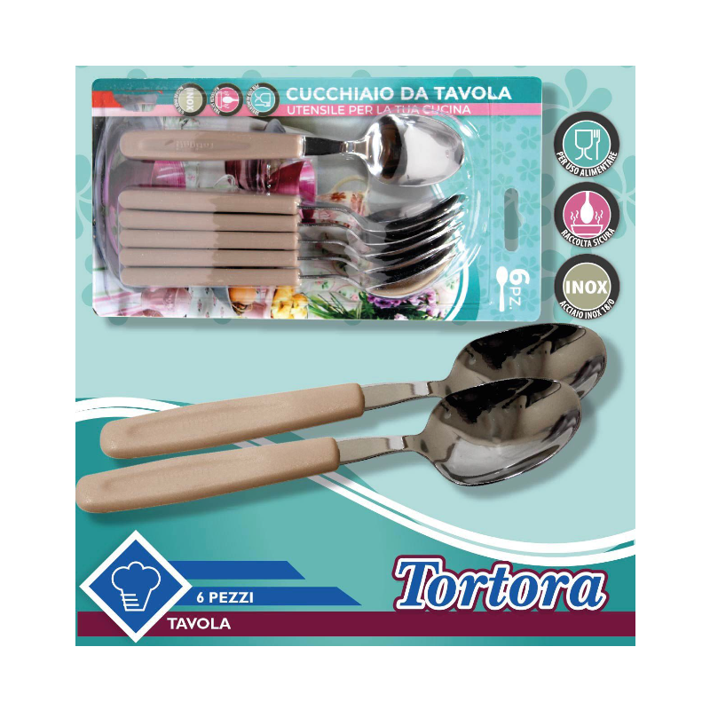 Set Tortora da 24pz Coltelli, cucchiai,...