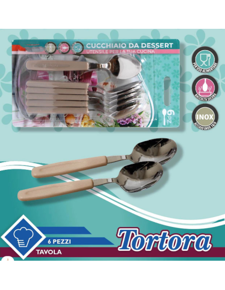 Set Tortora da 24pz Coltelli, cucchiai, forchette, cucchiaini, Fatigati Casa