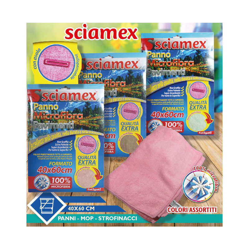 Set da 12pz Panni Microfibra Pavimenti Casa...