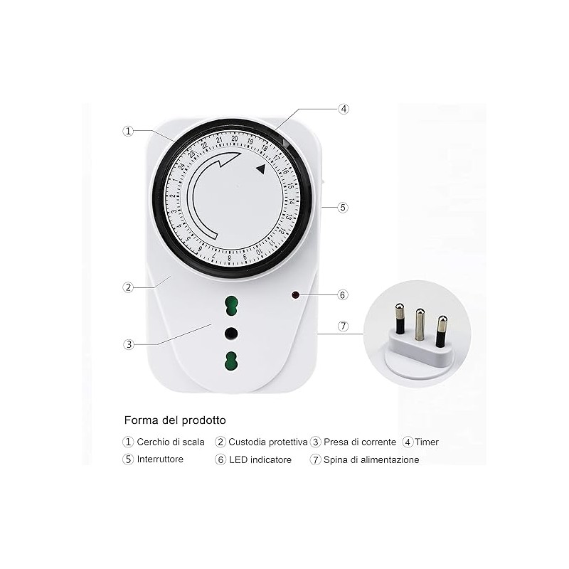Timer presa elettrica,Programmatore Timer...