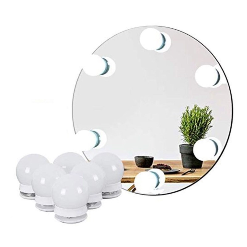 6 Lampadine led luci da specchio makeup