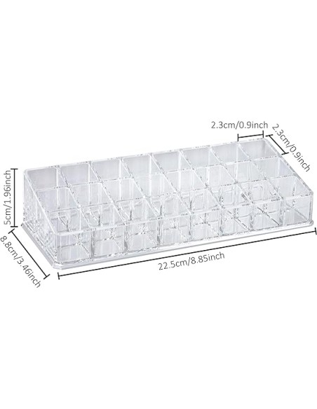 Porta Rossetti Acrilico Organizer per Rossetto Trasparente
