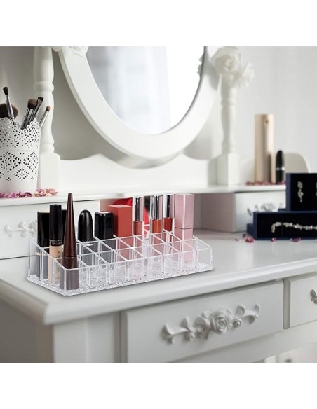 Porta Rossetti Acrilico Organizer per Rossetto Trasparente