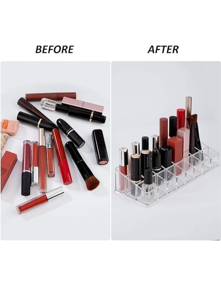 Porta Rossetti Acrilico Organizer per Rossetto Trasparente