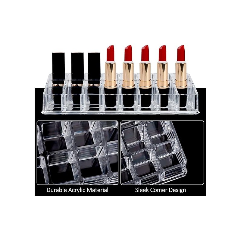 Porta Rossetti Acrilico Organizer per Rossetto...