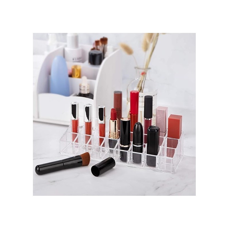 Porta Rossetti Acrilico Organizer per Rossetto...