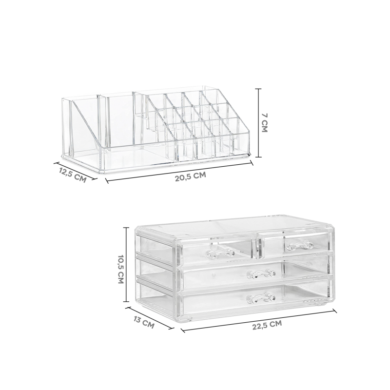 Organizer Trasparente Porta Trucco