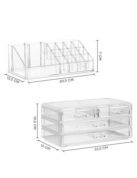 Organizer Trasparente Porta Trucco
