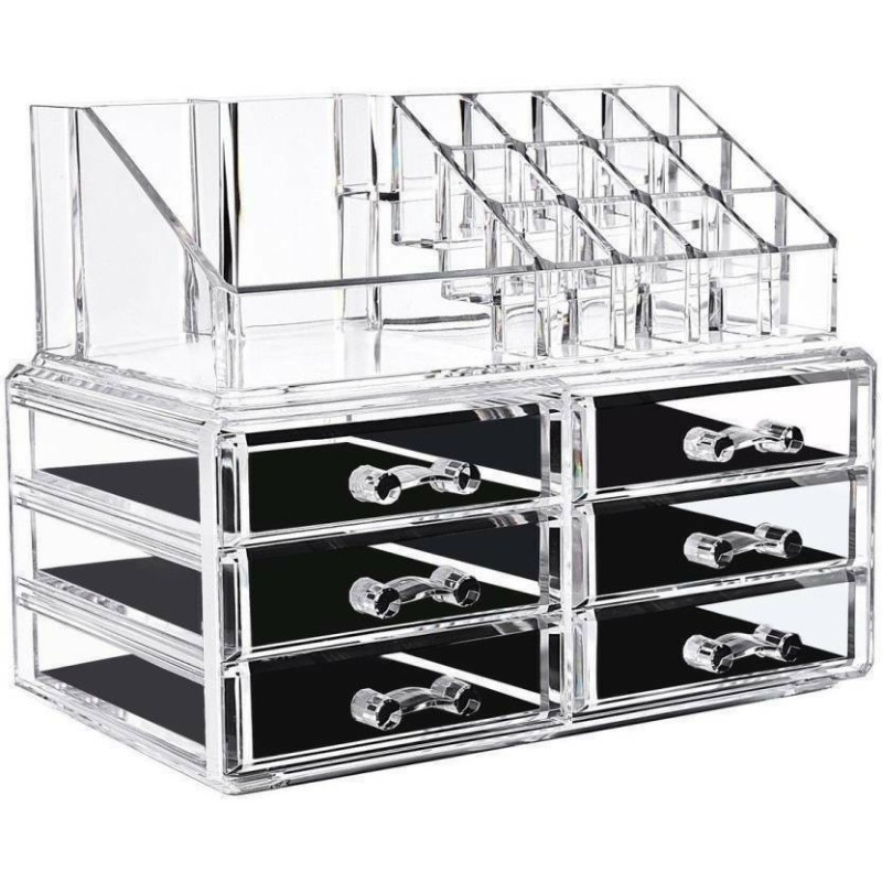 Espositore Organizer Porta Trucco 6 cassetti