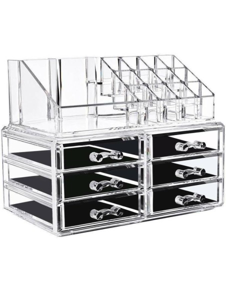 Espositore Organizer Porta Trucco 6 cassetti