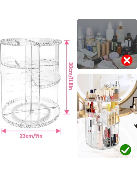 Organizzatore per Trucco Rotante a 360°