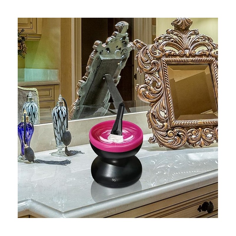 Pulitore Elettrico Per Pennelli Da Trucco Rosa...