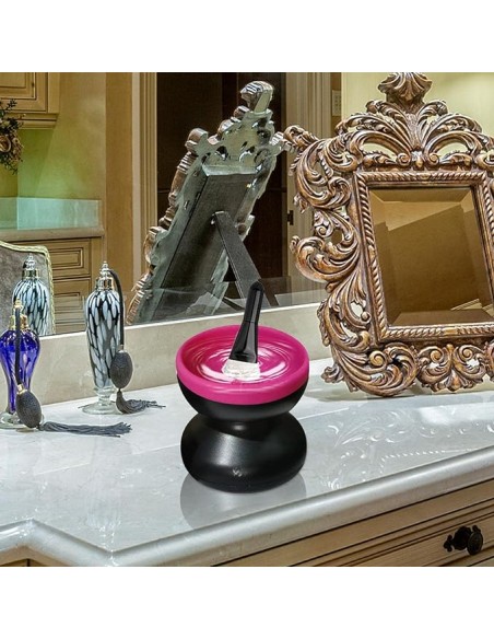 Pulitore Elettrico Per Pennelli Da Trucco Rosa Nero