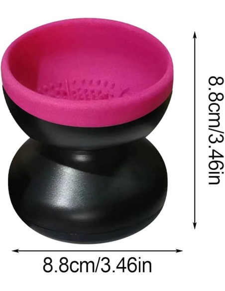 Pulitore Elettrico Per Pennelli Da Trucco Rosa Nero