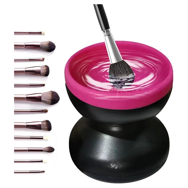 Pulitore Elettrico Per Pennelli Da Trucco Rosa...