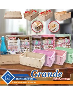 Cassettiera grande pieghevole vari colori