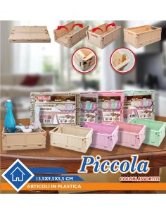 Cassettiera piccola pieghevole vari colori