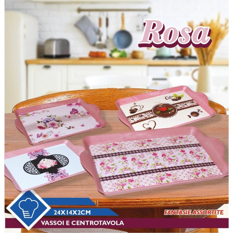 Vassoio centrotavola Rosa fantasia