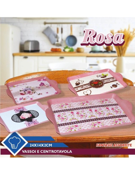 Vassoio centrotavola Rosa fantasia