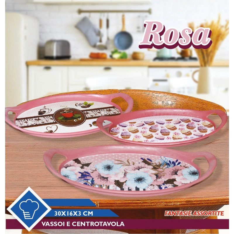 Vassoio Centrotavola a fantasia 30x16x3cm