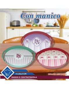 Vassoio centrotavola con manico 31x36x4cm 2