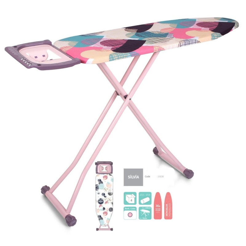 Asse da stiro lilla e Rosa