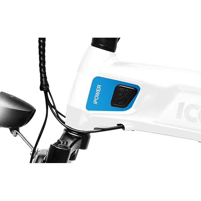 E-bike Bici Pieghevole 250 watt Bianco Iceberg-X5