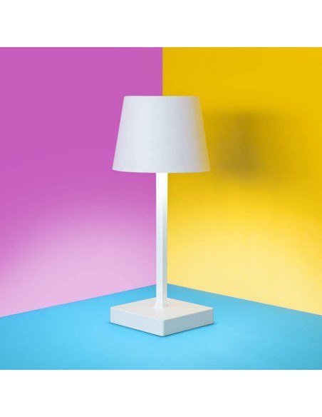 Lampada da tavolo touch senza fili mini Bianca Nera