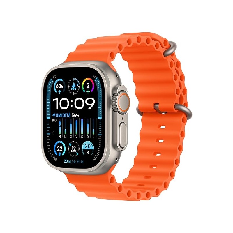 Apple Watch ultra 2 cell 49mm Titanium ocean band orange