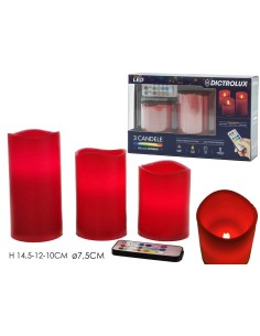 Set di candele LED con telecomando Multicolor 2