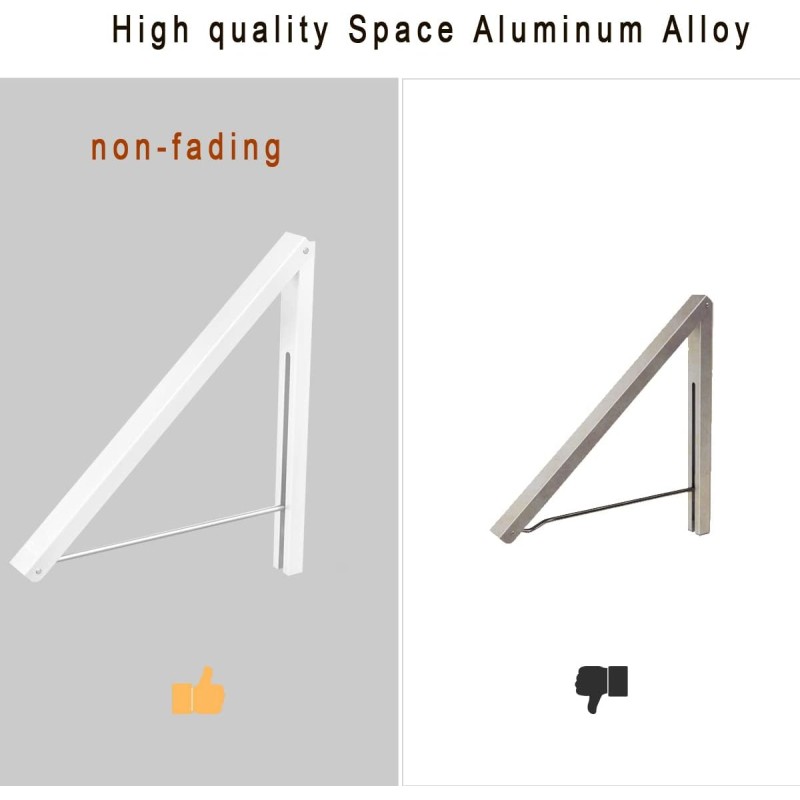 Appendiabiti pieghevole a parete retrattile, in...