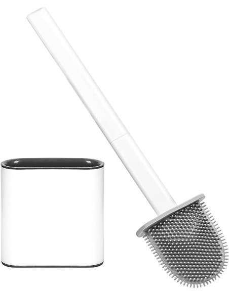 1pz. Scopino per WC, spazzola per WC  con set di supporto