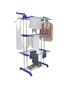 Stendibiancheria a rotelle stendino a torre verticale 2