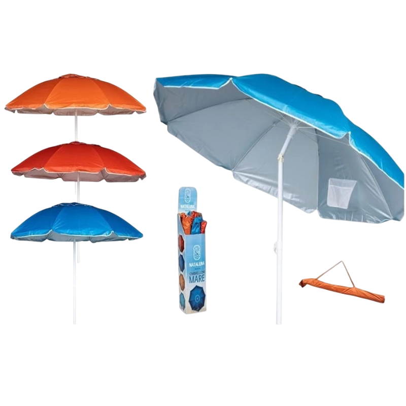Ombrellone da Mare 180cm Parasole Spiaggia...