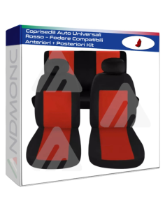 Coprisedili Auto Universali Rosso – Fodere Compatibili...