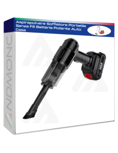 Aspirapolvere Soffiatore Portatile Senza Fili Batteria...