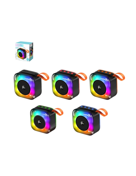 Altoparlante Bluetooth OKOP KP-561 Disco Series RGB Luce LED Bluetooth 5.3 Radio