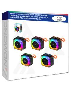 Altoparlante Bluetooth OKOP KP-561 Disco Series RGB Luce...