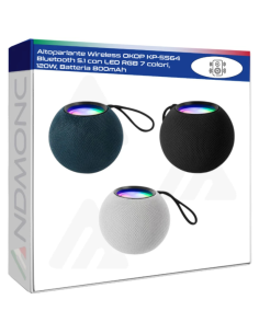 Altoparlante Wireless OKOP KP-5564 Bluetooth 5.1 con LED...
