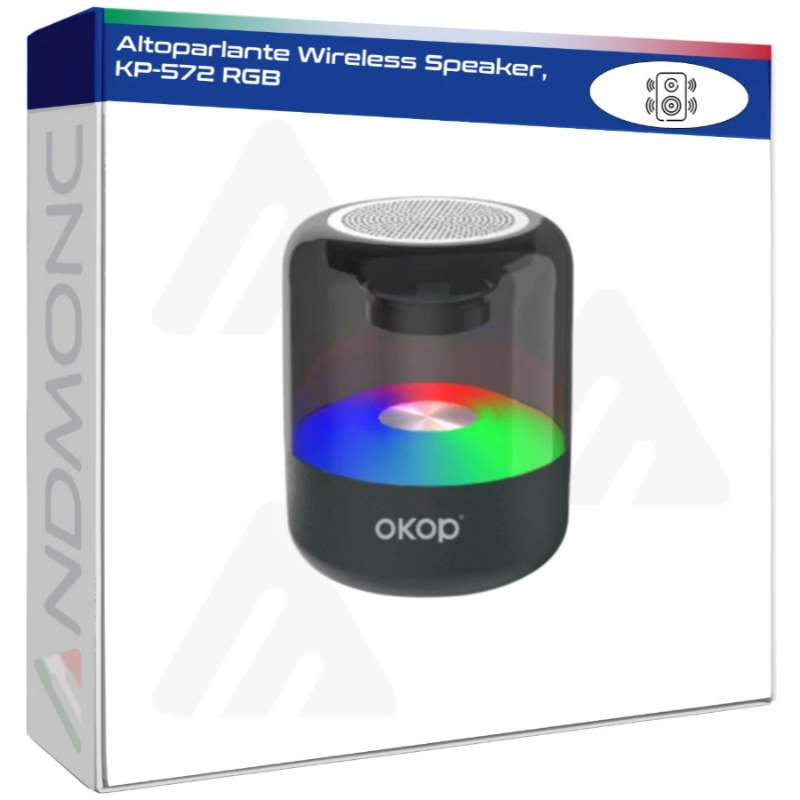 Altoparlante Wireless Speaker, KP-572 RGB