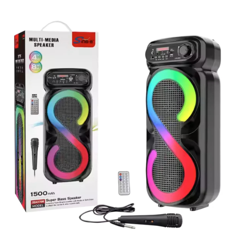 Cassa Bluetooth ZQS Party 4" con Microfono –...