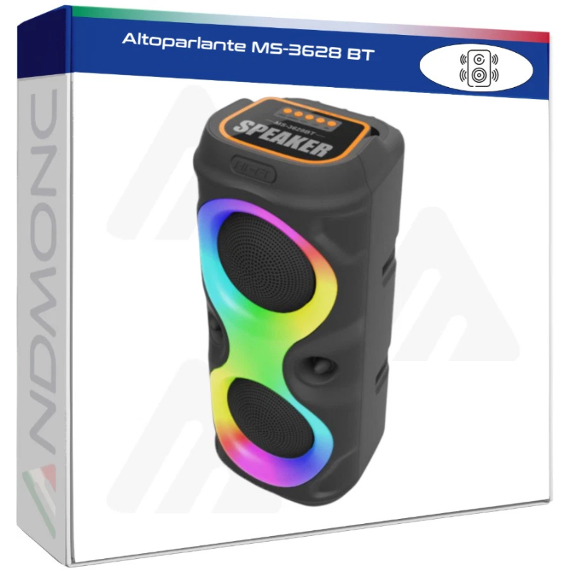 Altoparlante Bluetooth MS-3628 BT LED