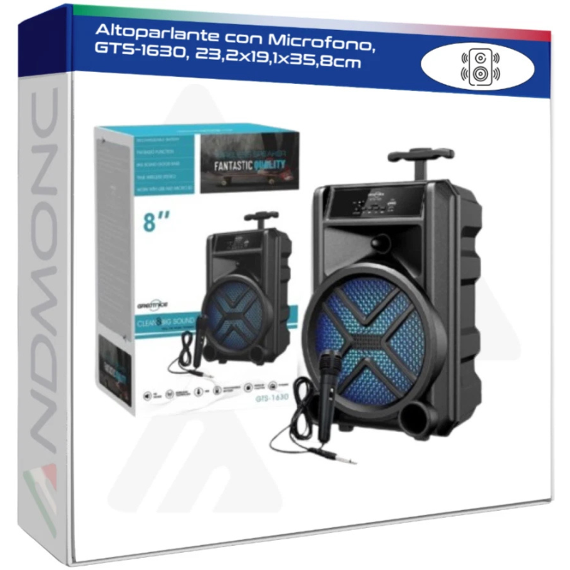 Altoparlante con Microfono, GTS-1630,...