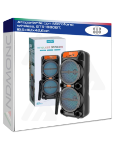 Altoparlante con Microfono, wireless, GTS-1880BT,...